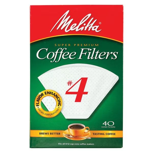 Coffee Filter #4 Bx40, Mr. Coffee, Mfr#: 624404
